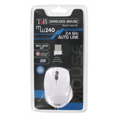 TNB Souris compacte sans fil MM240 - format mini - blanc
