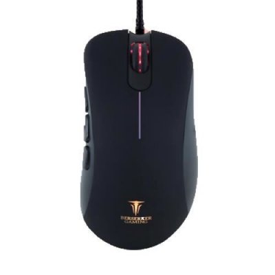 BERSERKER GAMING Souris de gaming  S3 filaire optique &eacute;clair&eacute;, port USB noir 