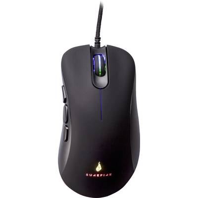 SUREFIRE Souris de gaming Gaming Condor Claw USB, filaire optique &eacute;clair&eacute; noir