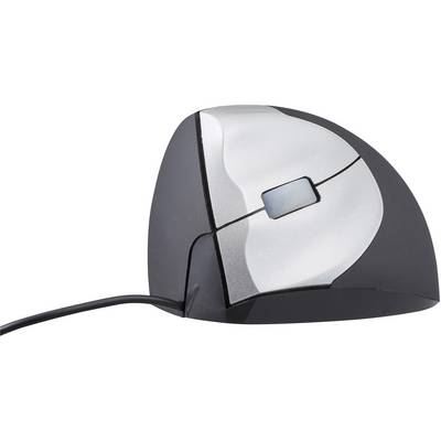 BAKKER ELKHUIZEN Souris ergonomique BakkerElkhuizen HandShake filaire laser ergonomique noir, argent 