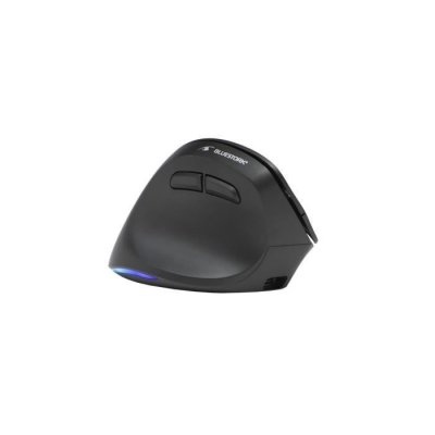 BLUESTORK Souris ergonomique sans fil -  - ERGO LUMI - 6 boutons - R&eacute;tro&eacute;clair&eacute;e - Noir 