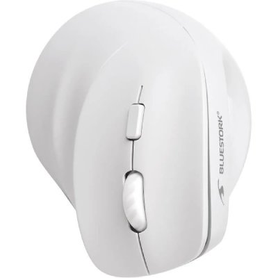 BLUESTORK Souris Ergonomique Sans Fil -  - ERGO - Lumineuse - PC/MAC - Noir 