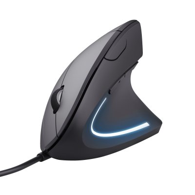 TRUST Souris ergonomique verticale filaire  Verto Noir 