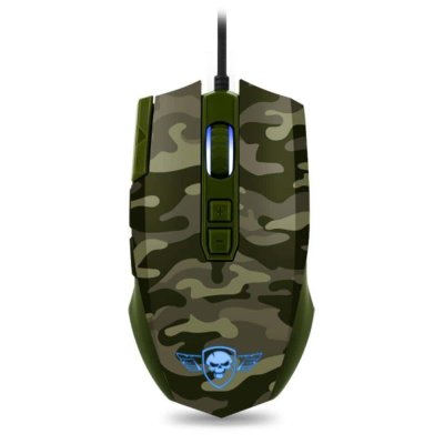 SPIRIT OF GAMER Souris Gamer Commando Elite Edition Camouflage avec Rapid Fire - Neuf