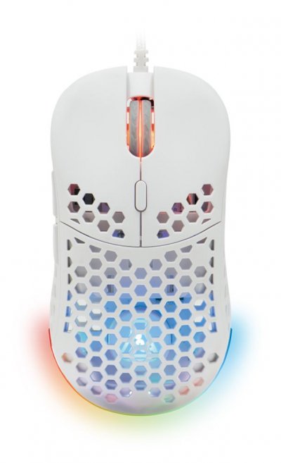 Souris Gamer filaire - The G-Lab - KULT-OXYGEN - RGB - 12800 DPI - Blanc 