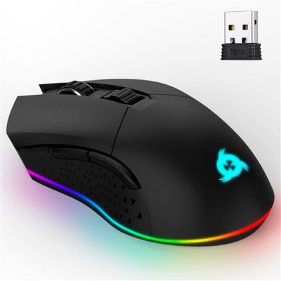  Souris Gamer - KLIM - Blaze - Sans Fil RGB - Rechargeable - 6000 DPI R&eacute;glable