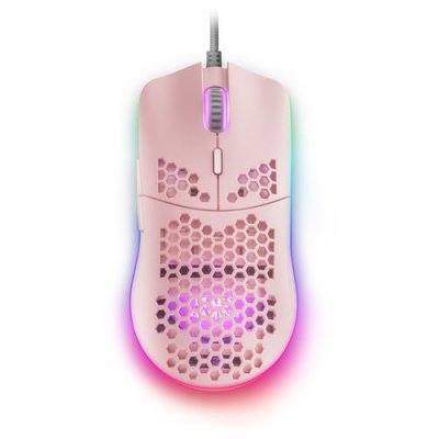 MARS GAMING Souris Gaming avec LED  MMAXP Ultral&eacute;ger 12400 DPI Rose 