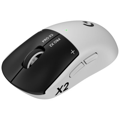 LOGITECH Souris gaming sans fil  G PRO X2 Superstrike Blanc et Noir