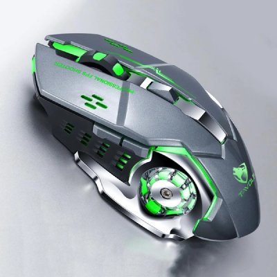 YONIS Souris Gaming Sans Fil Rgb Ergonomique Avec Dpi R&eacute;glable Et Lumi&egrave;res Color&eacute;es 