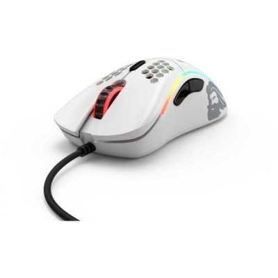 GLORIOUS PC GAMING RACE Souris  Model D GLO-MS-DM-MW Avec Fil USB 12000DPI 6 Boutons Blanc Mat 