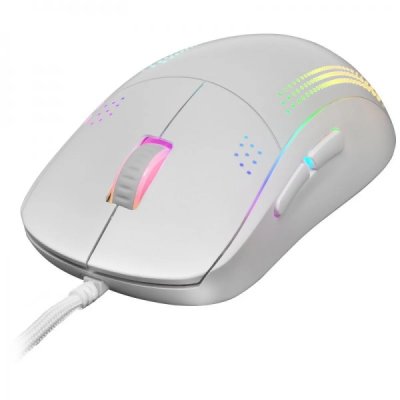 MARS GAMING Souris  MMPROW Avec Fil 32000DPI 9 Boutons Optique Blanc 