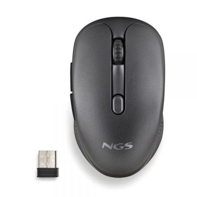 NGS Souris  EVO SPOOK - Sans fil - Noir - Boutons silencieux - DPI r&eacute;glable