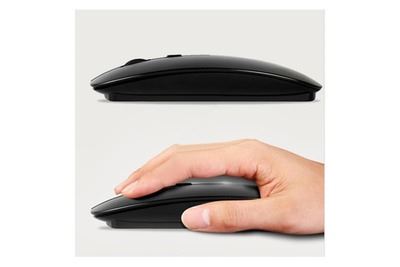 OEM Souris Pour Pc Hp Usb Sans Fil Ultra Plate Universelle Capteur Optique 3 Boutons Ordinateur (noir)