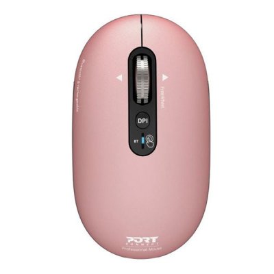 PORT DESIGNS Souris PURE MAC Bluetooth rechargeable USB-C silencieuse COPPER ROSE