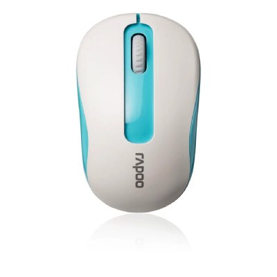 RAPOO Souris Sans Fil 2,4 GHz 1000 dpi M10 Plus Blanche/Bleue  