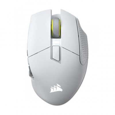 CORSAIR Souris sans fil  33 000 DPI, 16 boutons, curseur de touches RGB, batterie 150 h, blanche