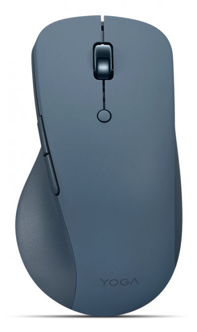 Souris sans fil Lenovo 2400 DPI Bluetooth 6 boutons rechargeable bleu-vert