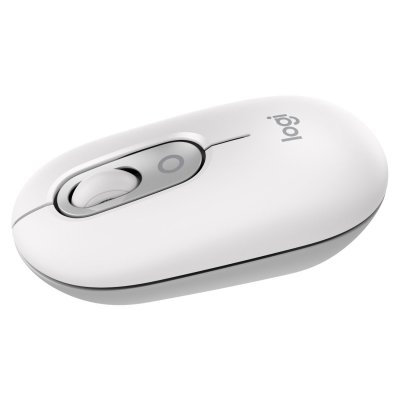 LOGITECH Souris sans fil  Pop Mouse avec &eacute;mojis personnalisables Bluetooth Blanc cass&eacute; 