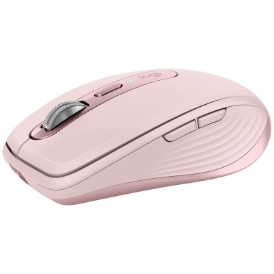 LOGITECH Souris sans fil rechargeable  MX anywhere 3S Silencieuse Rose