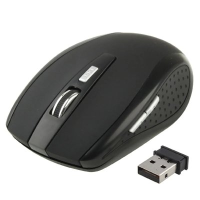 YONIS Souris Sans Fils Universelle Optique 2600 Dpi 2.4 Ghz USB Plug & Play Noire Neuf -  