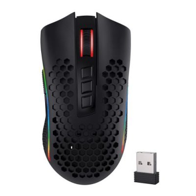 REDRAGON Souris Storm Pro PAW3335 RED-M808-KS Sans Fil Jeux 7 Boutons Noir