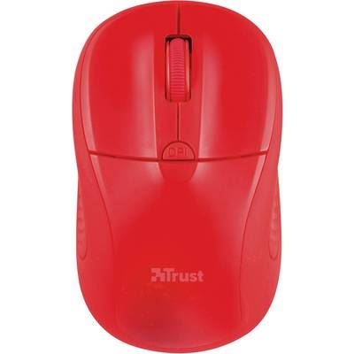 TRUST Souris  20787 RF sans fil Optique 1600 DPI Ambidextre Rouge 