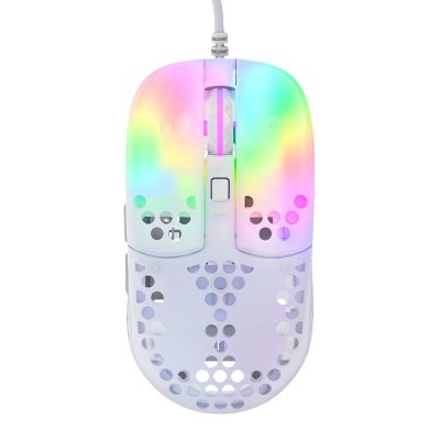 XTRFY Souris Ultral&eacute;g&egrave;re  Mz1 - White Rail, Blanc 