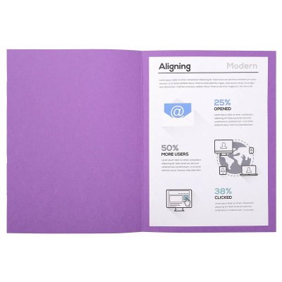 EXACOMPTA Sous-dossier  forever violet a4 (100 unit&eacute;s)