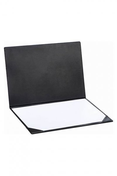 PAVO Sous-main &agrave; rabat PU - Dimensions L50 x H35 x P1 cm coloris noir