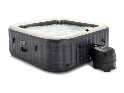 INTEX Spa gonflable PureSpa Ardoise carr&eacute; Bulles 4 places - 