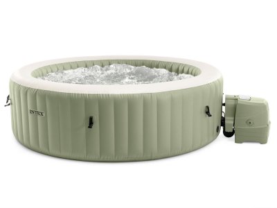 INTEX Spa gonflable PureSpa Olive rond Bulles 6 places - 