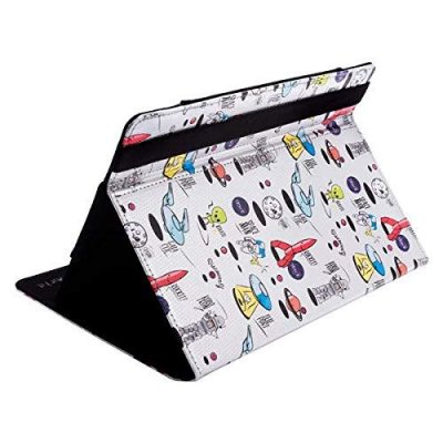 SILVERHT Space - Housse Universelle imprim&eacute;e (9 - 10.1 ) Couleur argent&eacute;