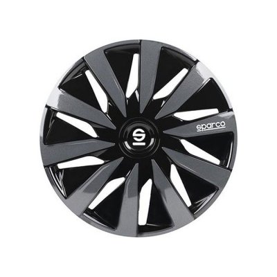 SPARCO  moyeux de moyeu Lazio 14 pouces ABS noir / gris lot de 4