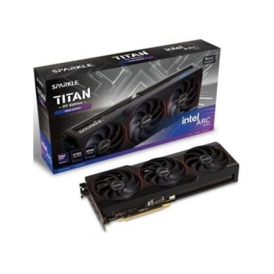 SPARKLE  Carte Graphique Intel Arc B580 Titan Nox Oc 12gb Gddr6