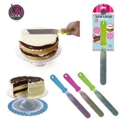LILY COOK Spatule plate - gla&ccedil;age et genoise - accessoires de patisserie
