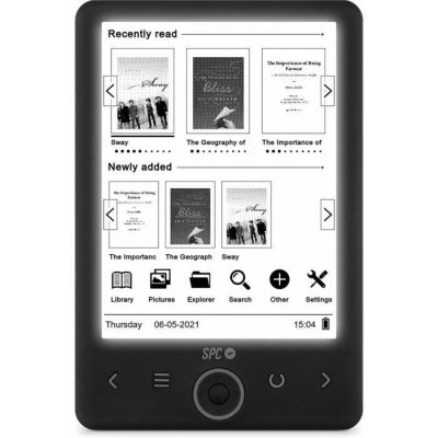 SPC  5613n dickens light2 ebook 6"" 8gb microsd 5613N