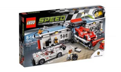Speed Champions 75876 Le stand de la Porsche 919 Hybrid et 917k