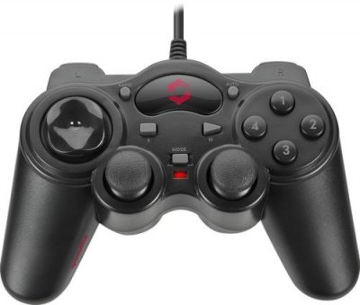 JOLLENBECK SPEEDLINK SL-6515-BK THUNDERSTRIKE - Manette de jeu - 12 boutons - filaire - noir - pour PC