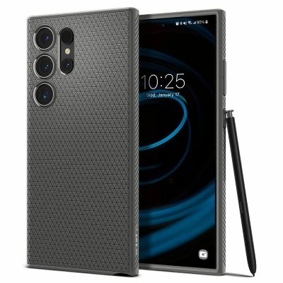 SPIGEN  Coque Liquid Air&trade; Samsung Galaxy S24 Ultra - Granite Gray