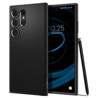 SPIGEN  Coque Liquid Air&trade; Samsung Galaxy S24 Ultra - Matte Black