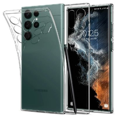 SPIGEN SGP Spigen Coque Liquid Crystal Samsung Galaxy S22 Ultra - Transparent