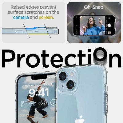 SPIGEN  Coque Ultra Hybrid iPhone 14 - Transparent