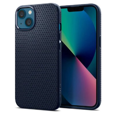 SPIGEN  Liquid Air Coque pour iPhone 13 - Bleu Marin