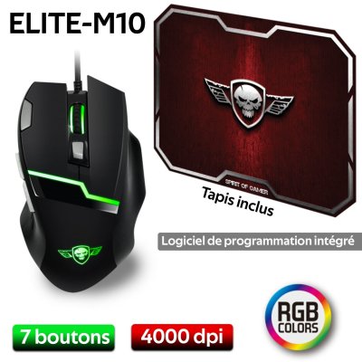 SPIRIT OF GAMER  ELITE-M10 - RGB