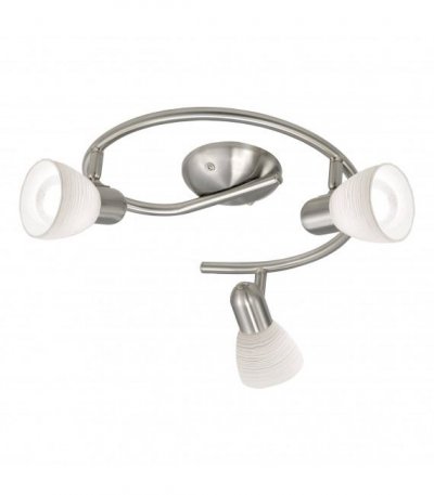 EGLO Spot DAKAR 1 3 ampoules nickel satin&eacute;