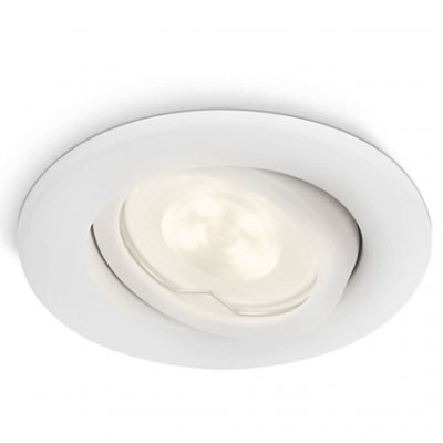 PHILIPS Spot encastrable plafond Fresco IP23 D10 cm - Blanc