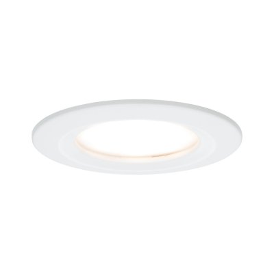 PAULMANN Spot encastr&eacute; LED Coin Slim - Blanc - 6.8W - 2700K - IP44 - Dimmable - Avec ampoule