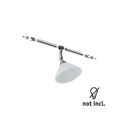 PAULMANN Spot individuel Colmar sur c&acirc;ble GU5.3 1X10W m&eacute;tal chrome satin&eacute;, 