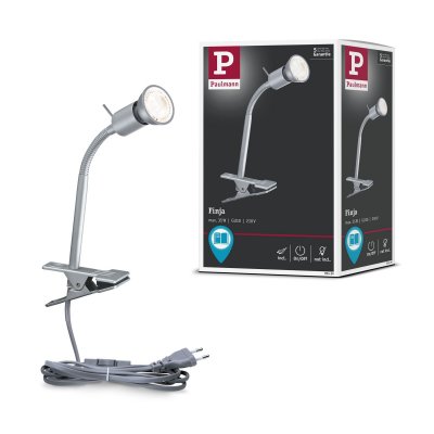 PAULMANN Spot pince Finja orientable - GU10 - 6.5W - Chrome