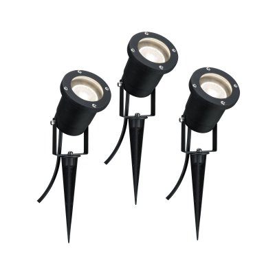PAULMANN Spots Special Line IP65 GU10 3x3,5W 230V 3000K noir alu